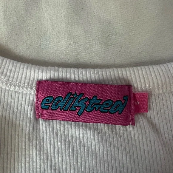 ⭐️(3/$25) NWOT EDIKTED Heaven Diamond Tank Top - Picture 5 of 5